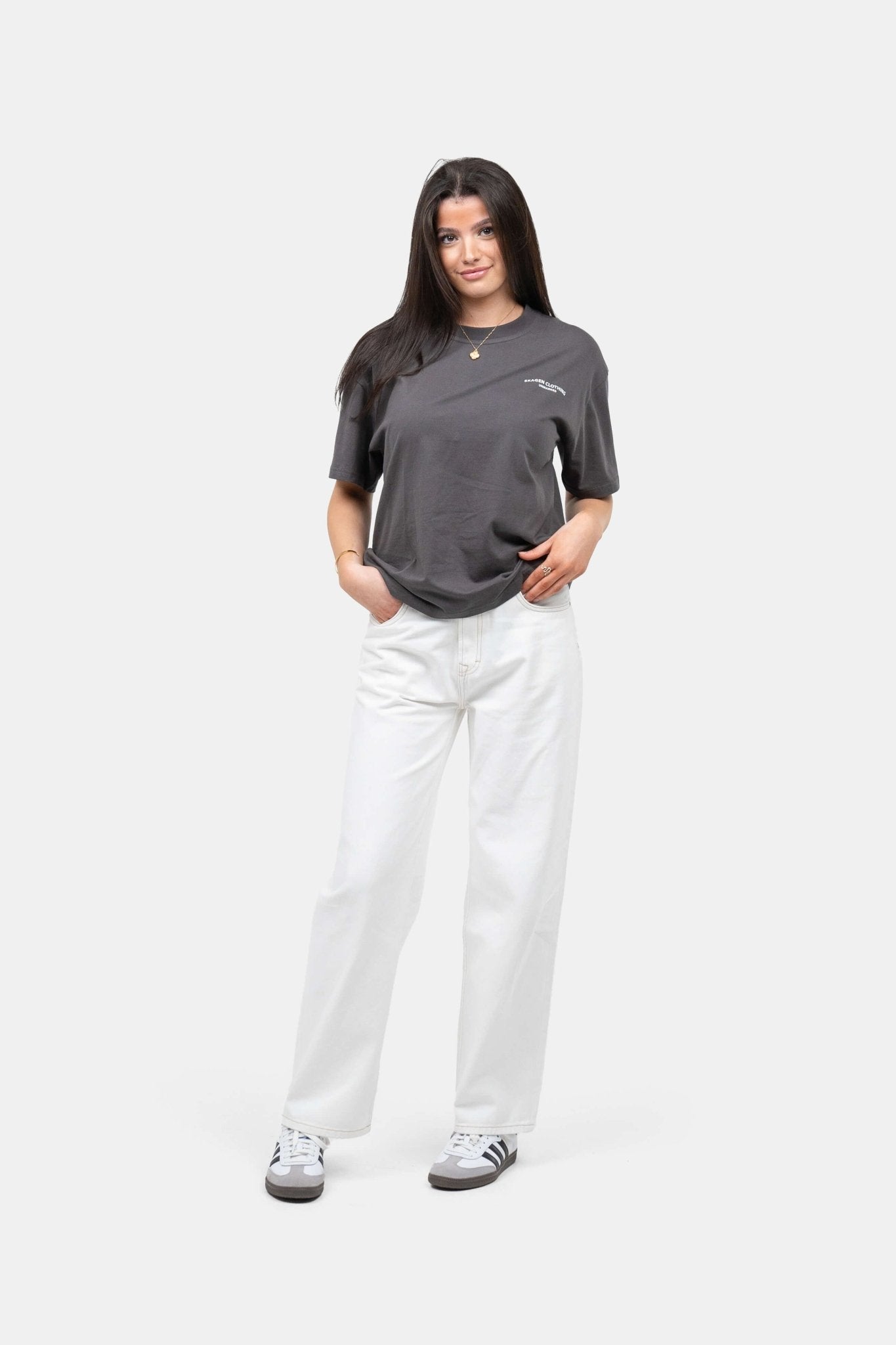 UNMARKED T-shirt Mørkegrå | Skagen-clothing.dk